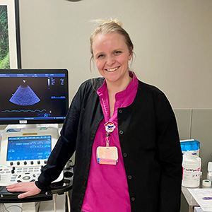 Staff Member Posing in Patient Room